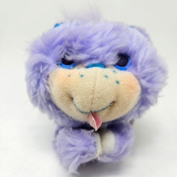 Vintage 80s Kenner Furrever Friends Posietail Purple Kitten Kitty Cat Plush Toy - Picture 1 of 8